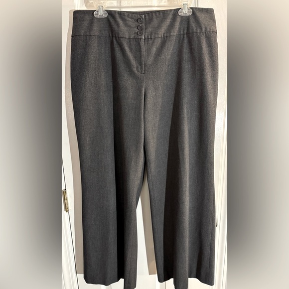 Style & Co. Pants - Style & Co. Gray High Rise Wide Leg Stretch Dress Pants Size 16
